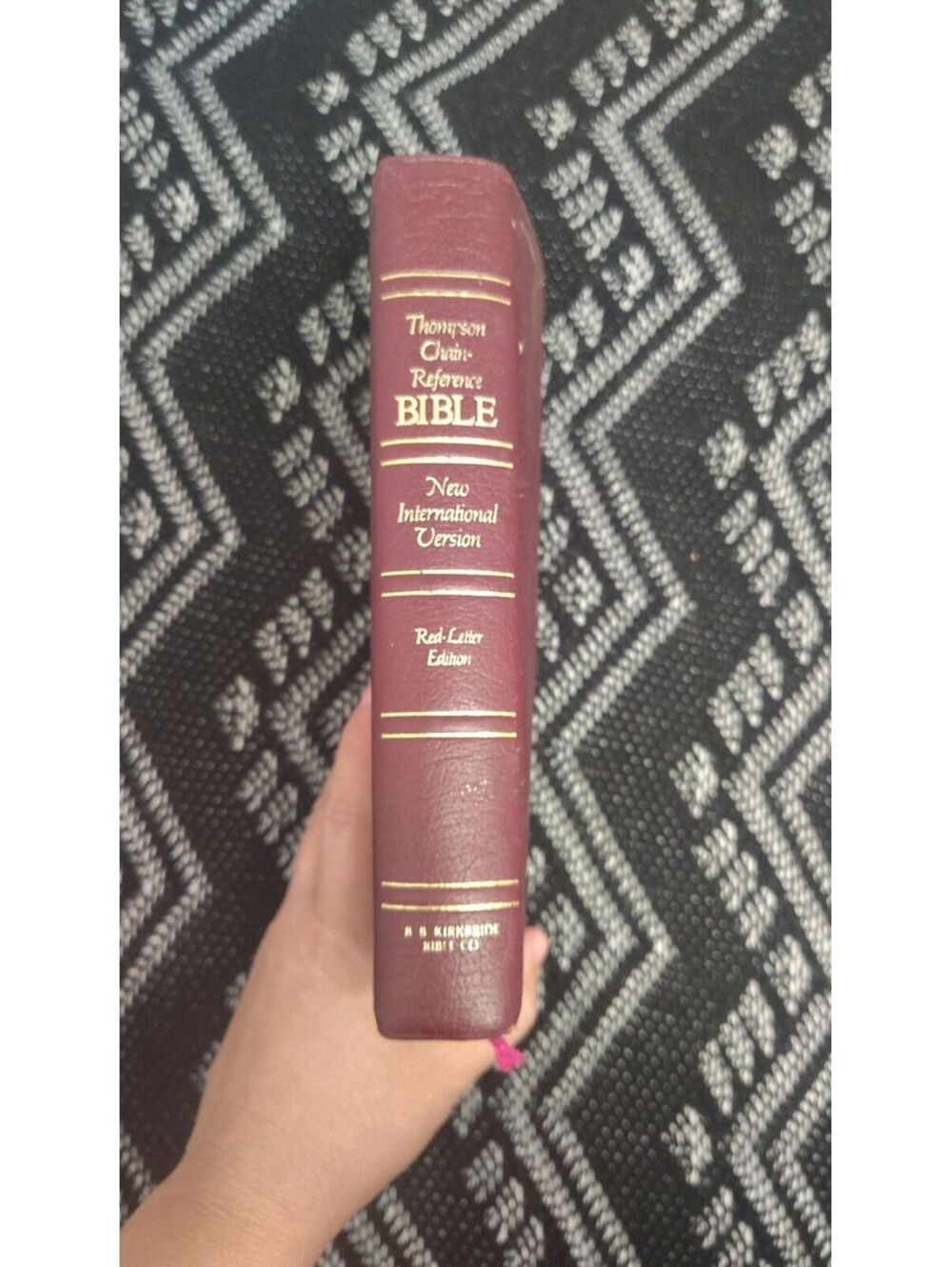 Thompson Chain Reference Bible NIV Red Letter Burgundy Leather Gold Edge Study